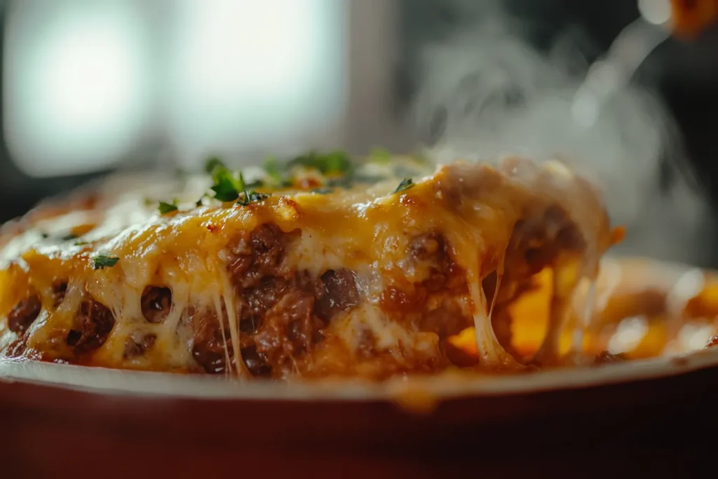 Brisket Pot Pie with Cheddar and Monterey Jack