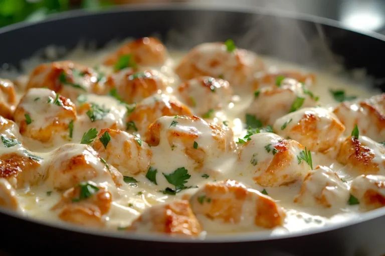 Creamy Cheesy Garlic Chicken Skillet Recipe