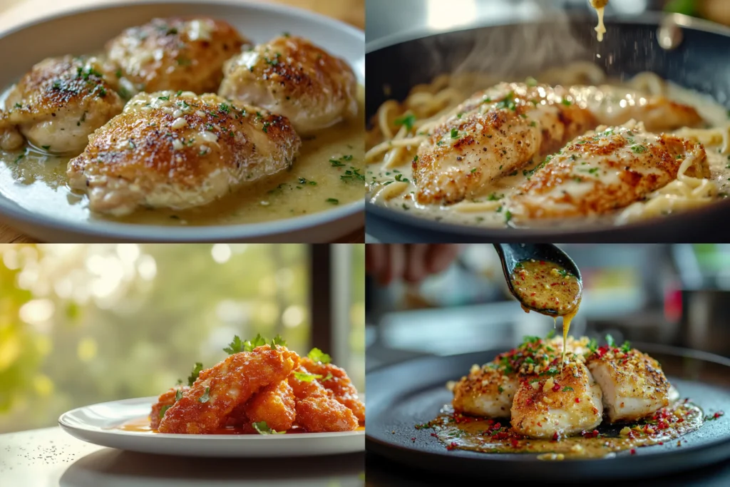 Crispy Parmesan Chicken with a Rich Garlic Sauce