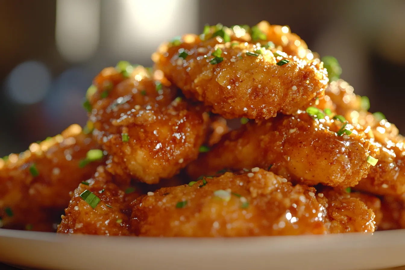Crispy Parmesan Chicken with a Rich Garlic Sauce