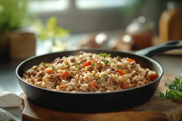 Dirty Rice with Ground Beef