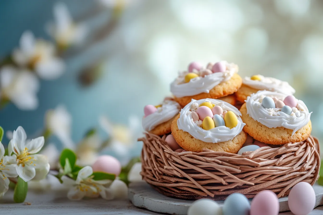 Easter Bird Nests Cookies