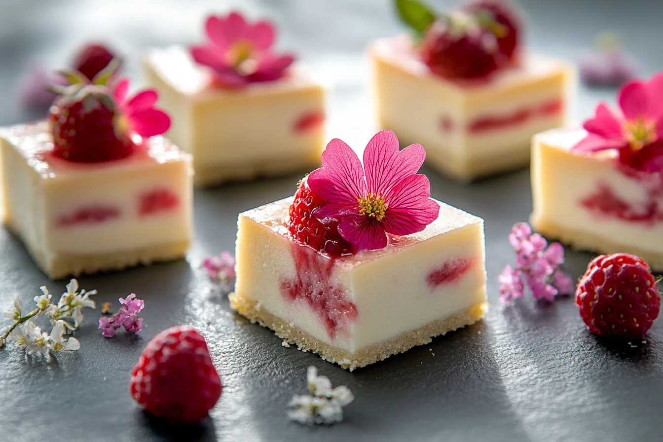 Easy No-Bake Strawberry Cheesecake Bars Recipe