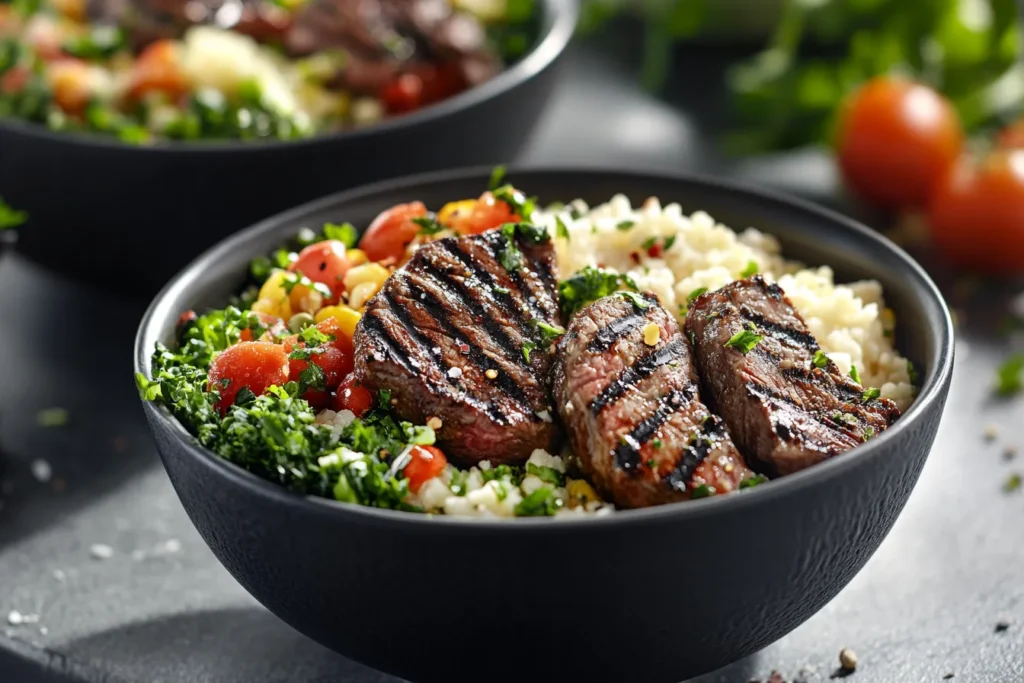 Mediterranean Steak Bowls