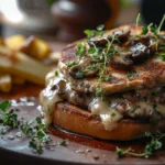 Mushroom Swiss Patty Melt