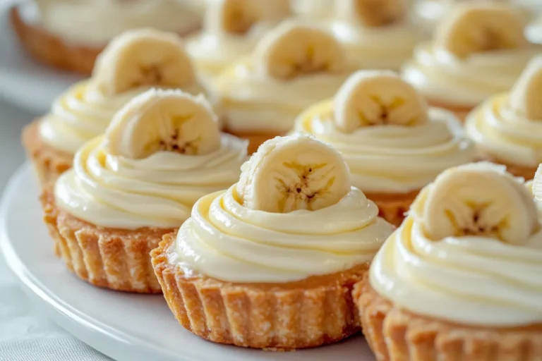No Bake Mini Banana Cream Pies