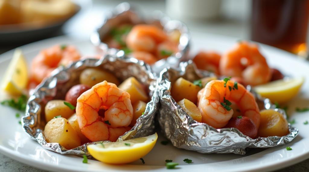 Shrimp Boil Foil Packets