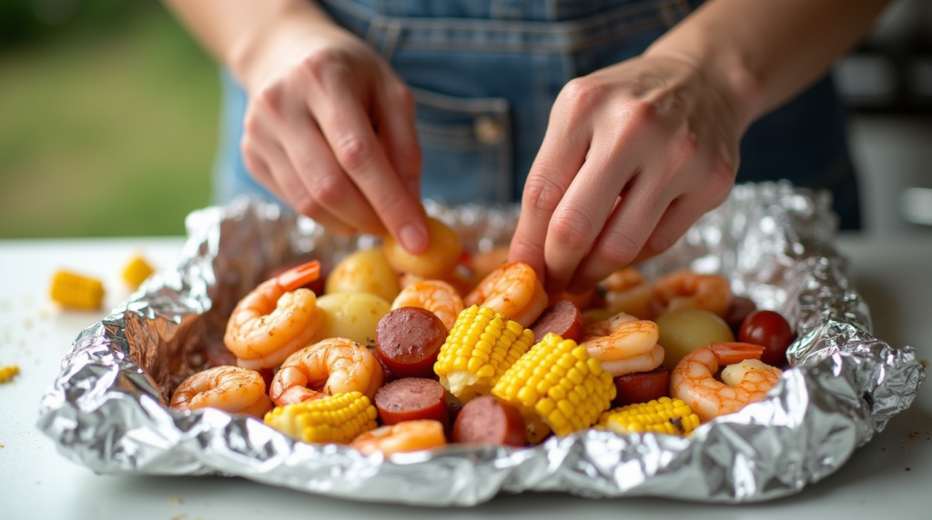 Shrimp Boil Foil Packets