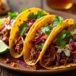 Garlic Butter Honey BBQ Beef Tacos