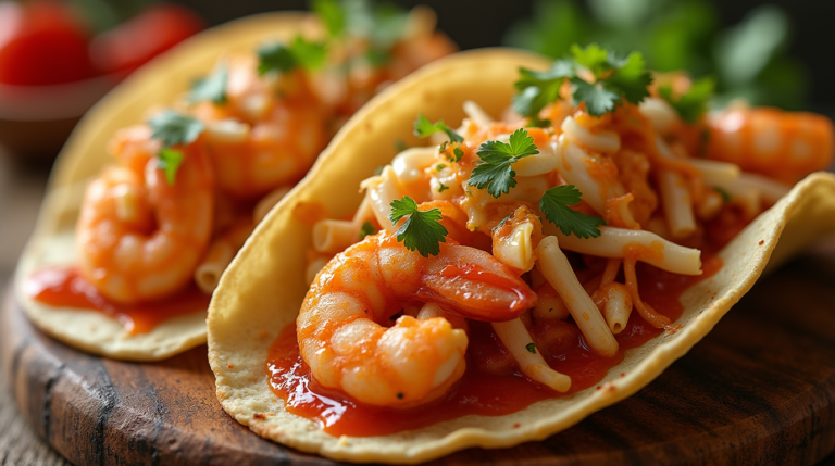 Spicy Cajun Shrimp Tacos