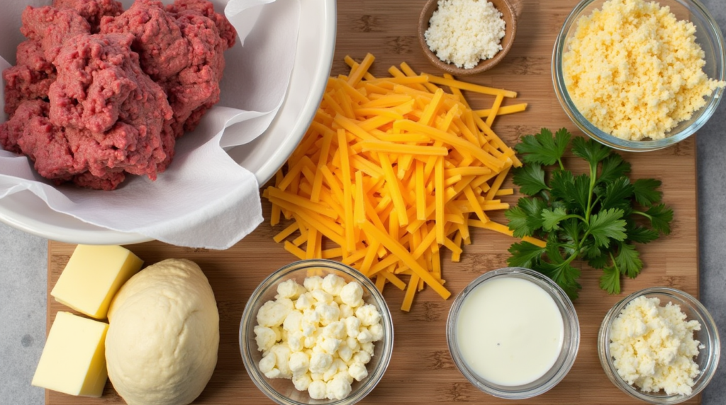 Garlic Parmesan Cheeseburger Bombs