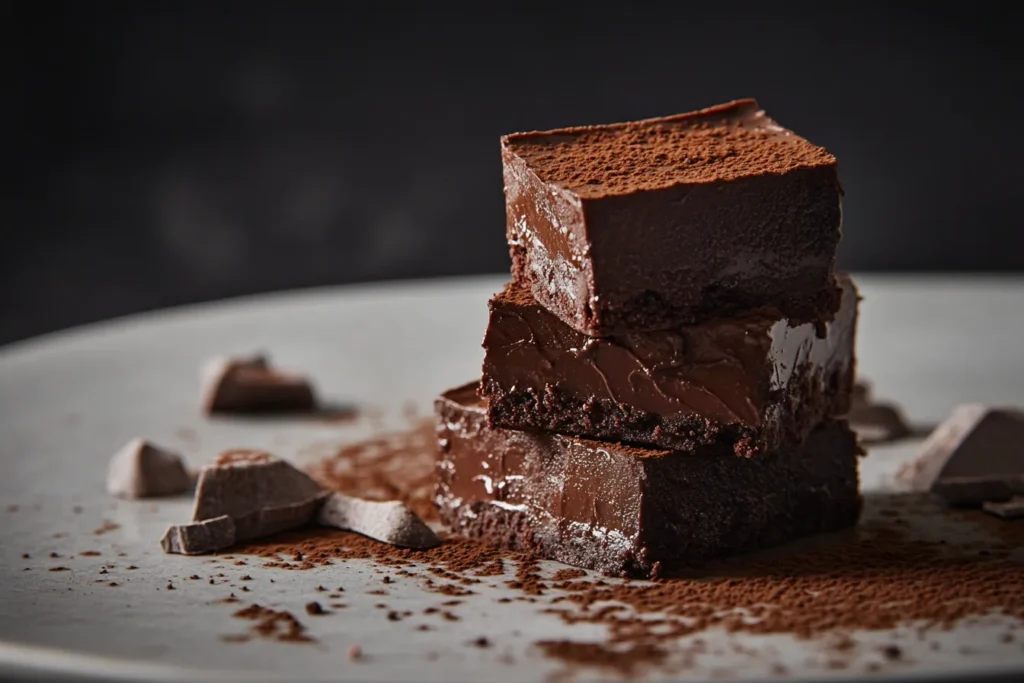 fudgy double chocolate brownies
