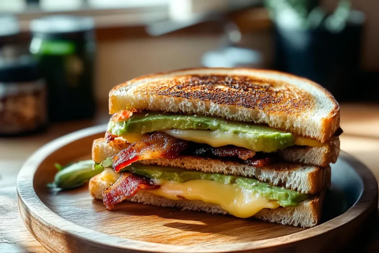 Avocado Bacon Grilled Cheese Sandwich