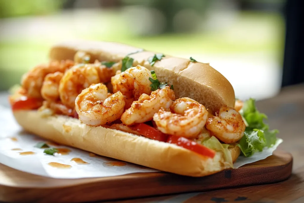 Cajun Shrimp Po Boy