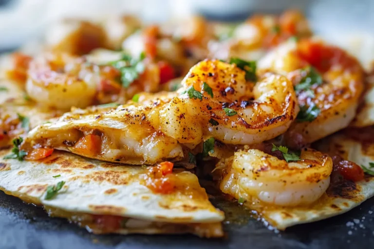 Cheesy Cajun Shrimp Quesadillas