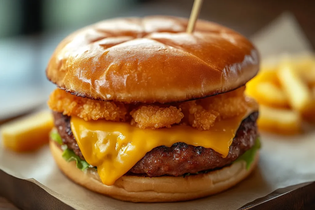 Cheesy Smash Burger Sandwich