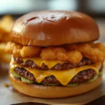 Cheesy Smash Burger Sandwich