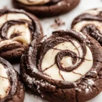 Chocolate Marshmallow Swirl Cookies