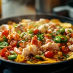 Crab Boil Skillet Nachos