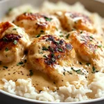 Creamy Smothered Chicken and Rice