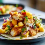 Crispy Fish Tacos with Mango Slaw