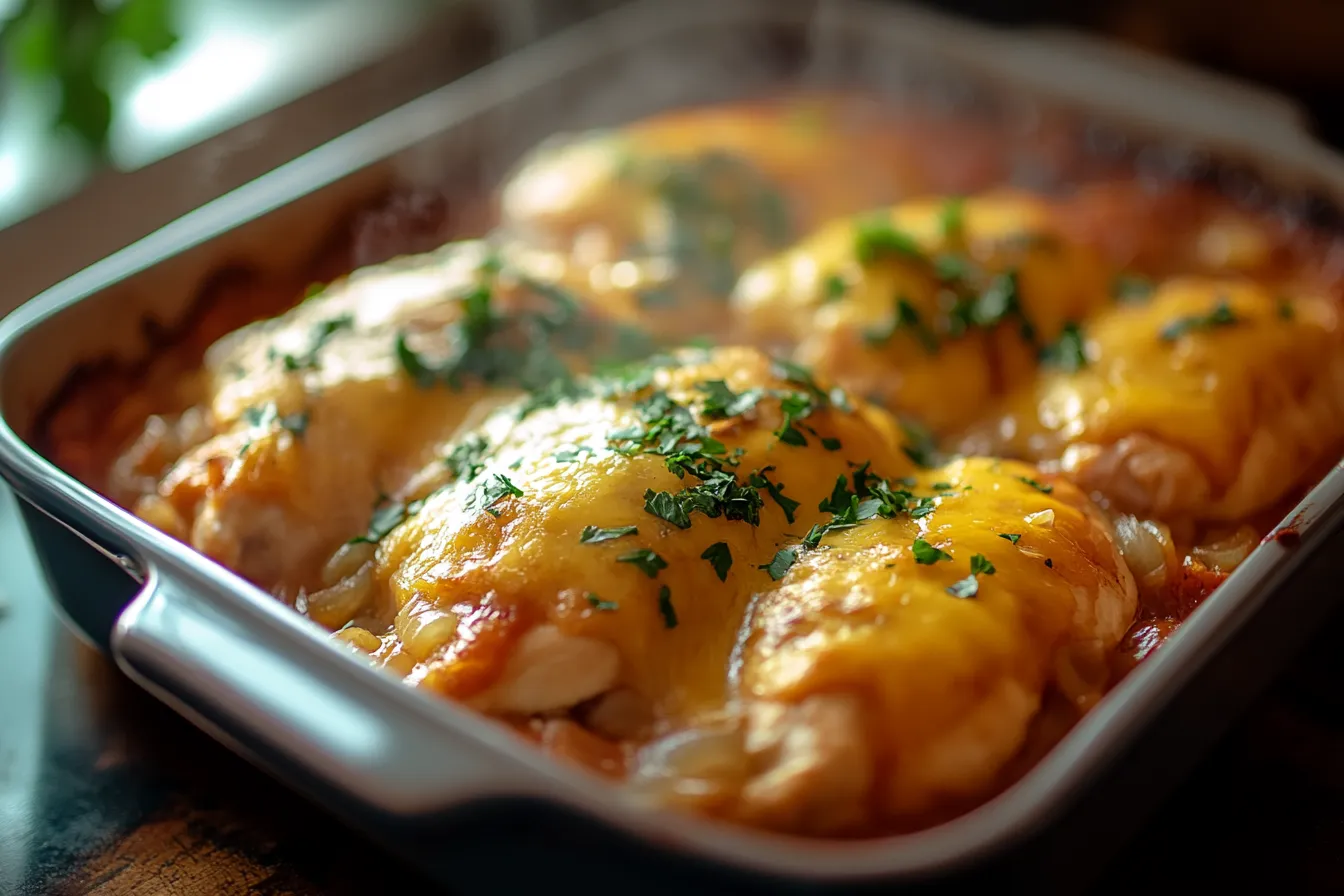 French Onion Chicken Bake