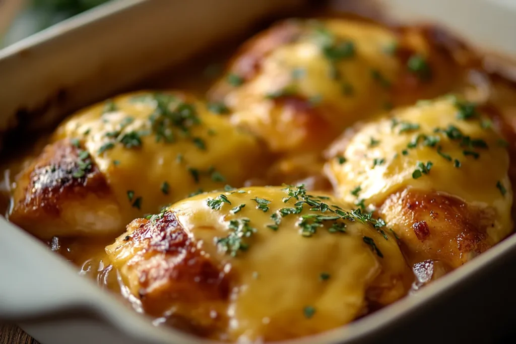 French Onion Chicken Bake