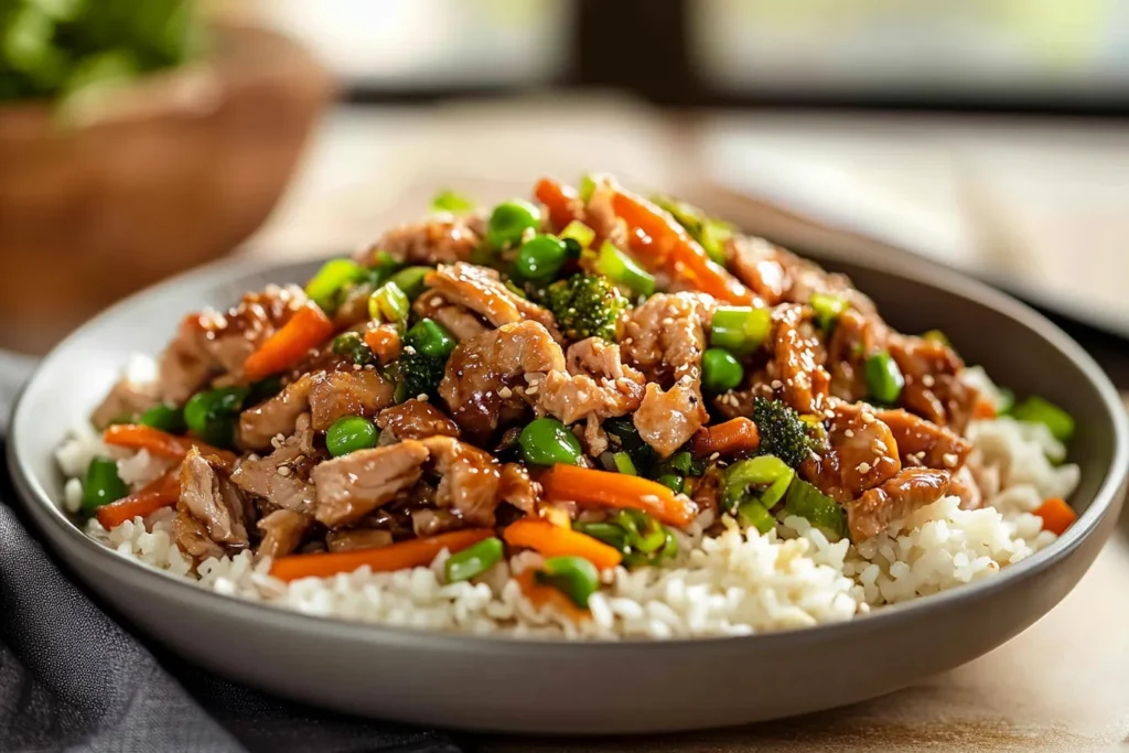 GROUND TURKEY TERIYAKI STIR FRY