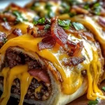 Garlic Butter Bacon Cheeseburger Rollups