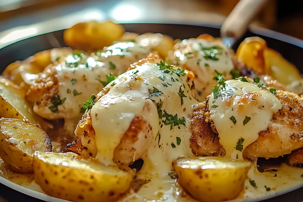 Garlic Parmesan Chicken and Potatoes