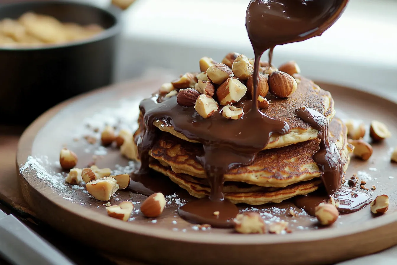 Hazelnut Pancakes with Chocolate