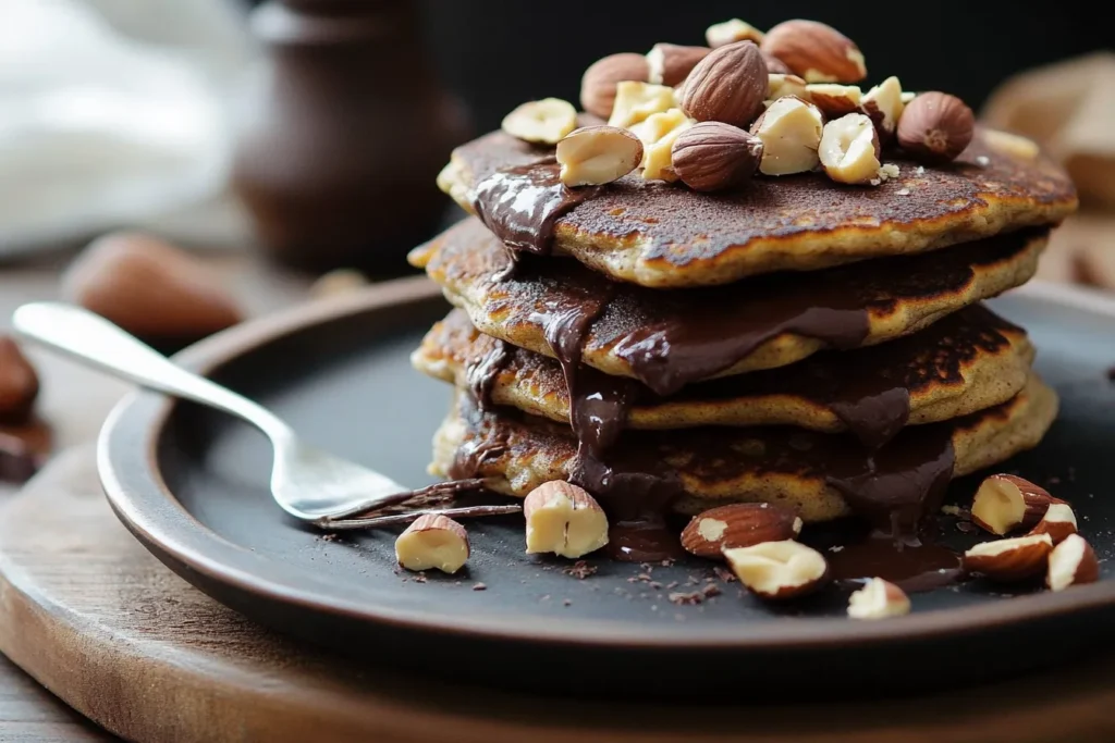 Hazelnut Pancakes with Chocolate