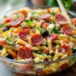 Italian Pasta Salad Recipe with Pepperoni