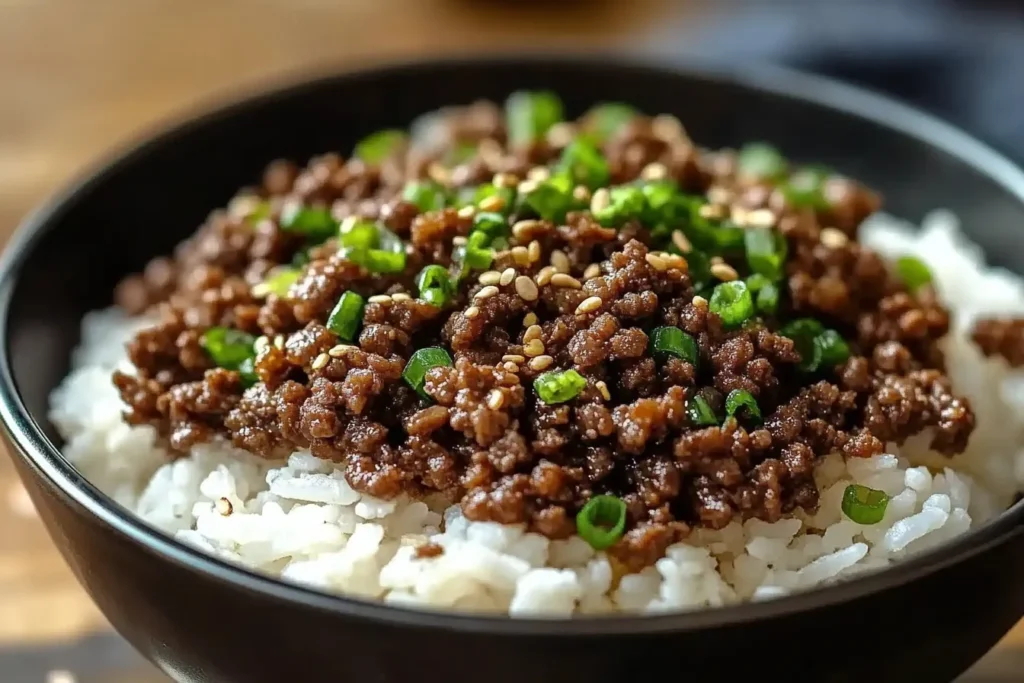 Korean Ground Beef Bowl