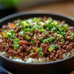 Korean Ground Beef Bowl