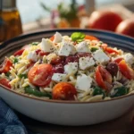 Mediterranean Orzo Salad with Feta