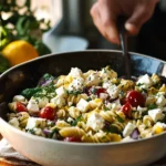Mediterranean Pasta Salad Recipe with Feta