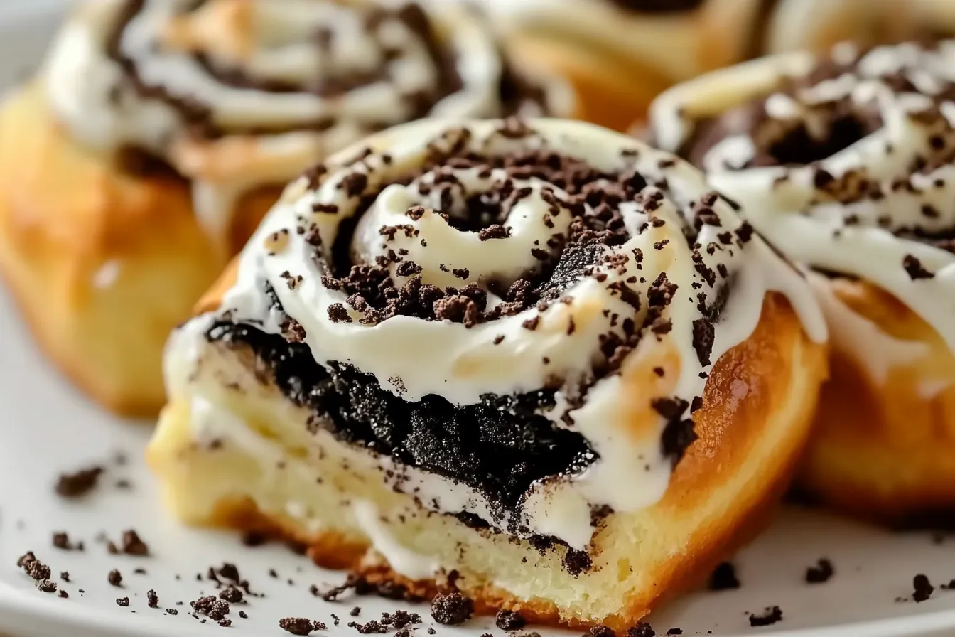 Oreo-Stuffed Cinnamon Rolls