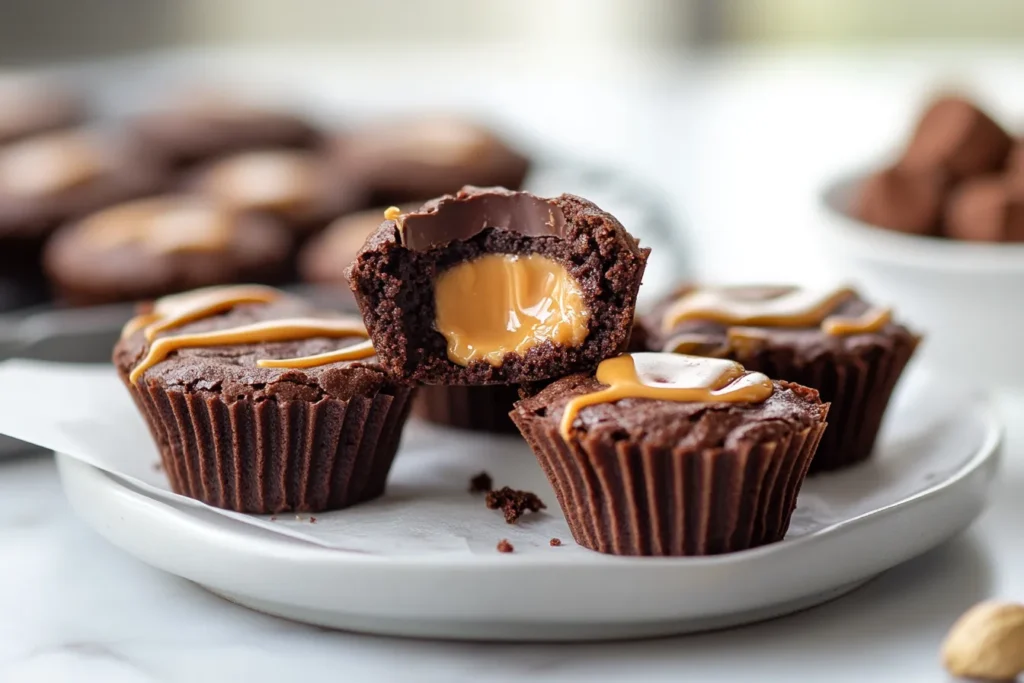 Peanut Butter Cup Brownie Bites