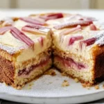 Rhubarb Custard Icebox Cake