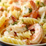 Seafood Pasta Salad Recipe with Crab and Shrimp