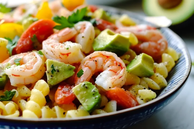 Shrimp Avocado Pasta Salad