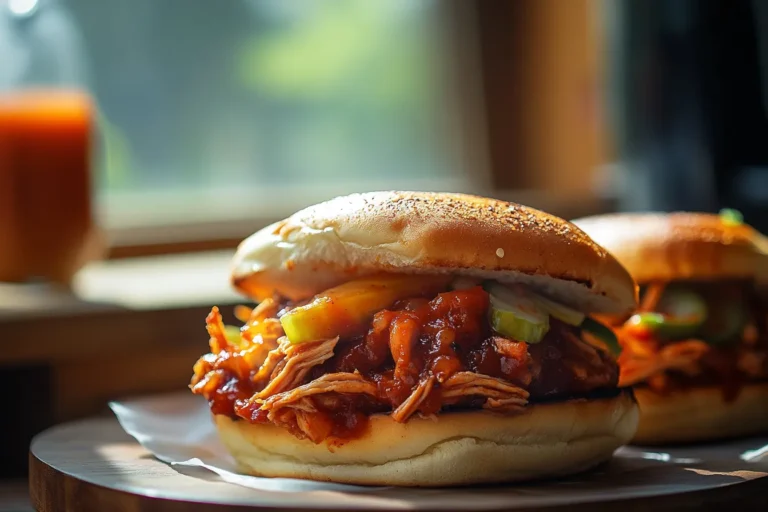 Spicy BBQ Pulled Pork Sandwiches