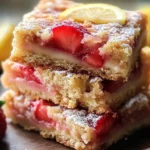 Strawberry Lemon Blondies