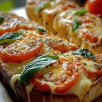 Tomato Basil Garlic Bread