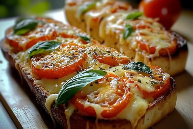 Tomato Basil Garlic Bread