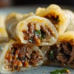 beef and shiitake dumplings