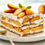 bourbon peach icebox cake