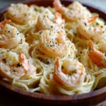 Creamy Shrimp Scampi Pasta Cups