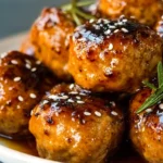 Honey Garlic Chicken Meatballs